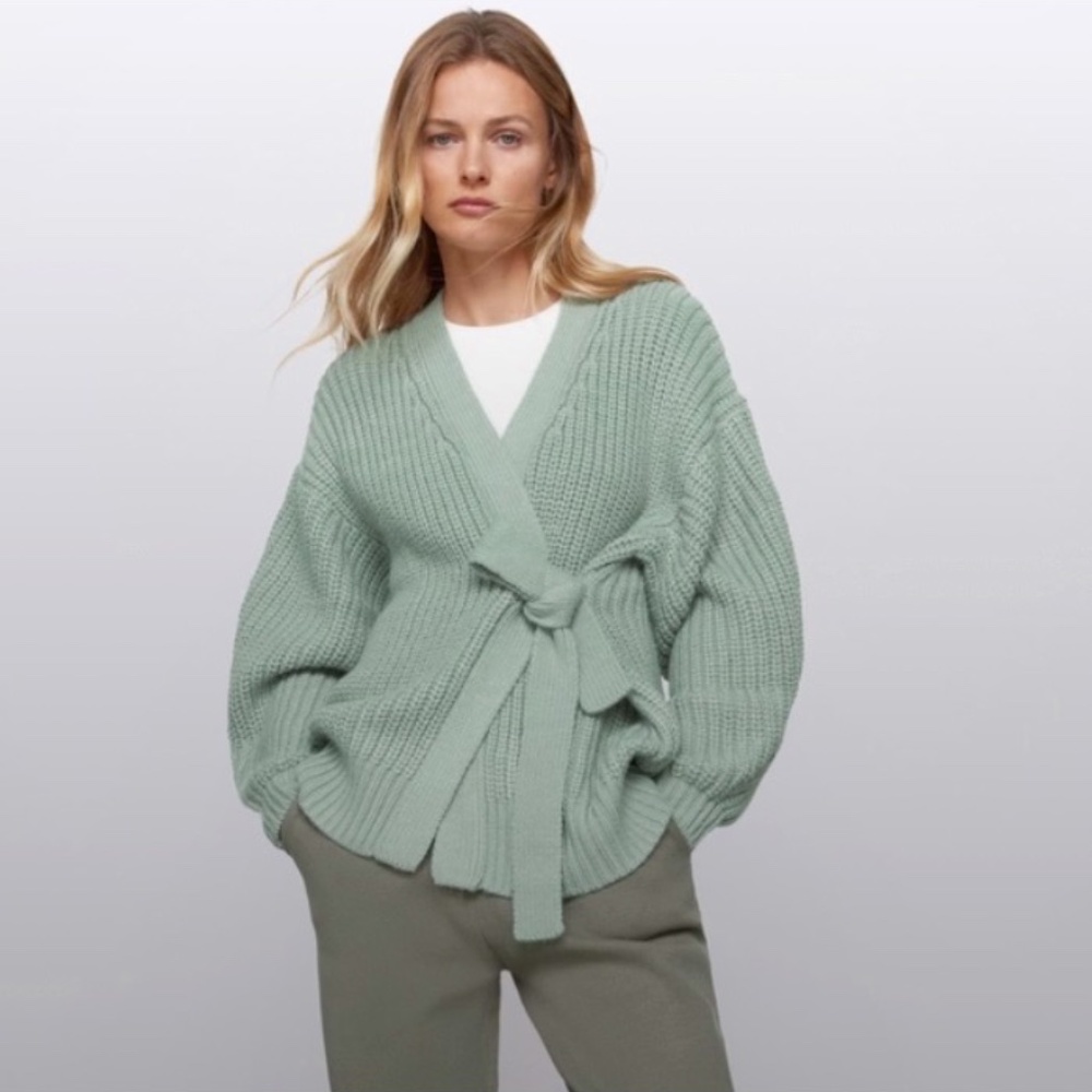 ZARA BELTED CARDIGAN BLOGGERS FAV NWT